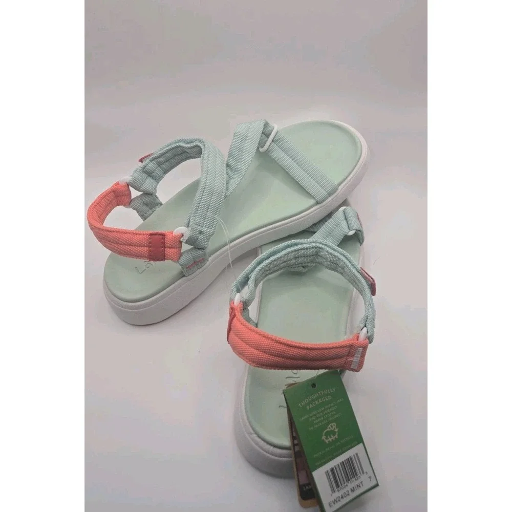 Lamo Women's Solstice Hook & Loop Sandal Mint Size 7